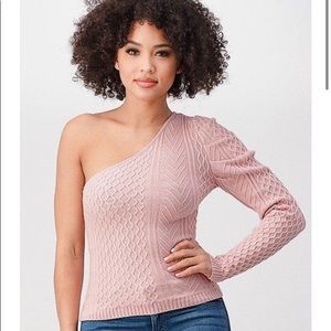 One Shoulder Sweater Top